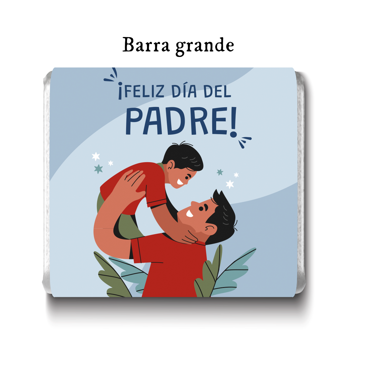 Barra de chocolates diseño personalizado para día del padre #DP002