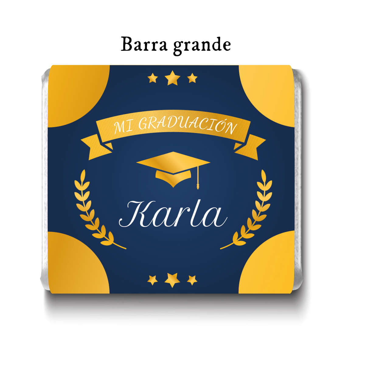 Barra de chocolates diseño personalizado para graduación #GA002