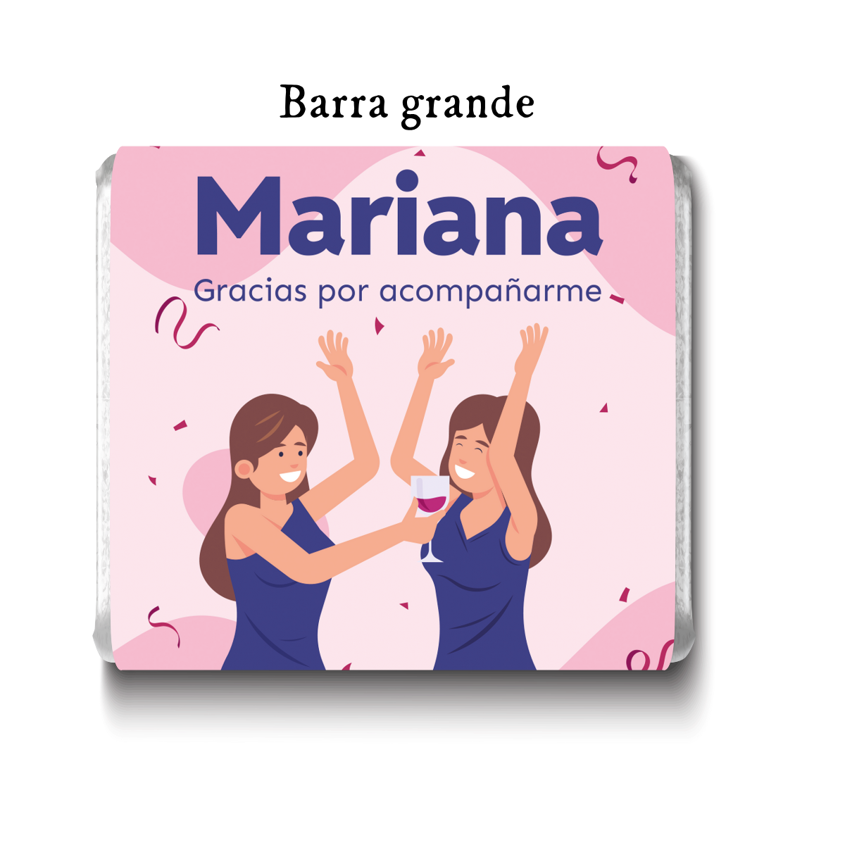 Barra de chocolates diseño personalizado para despedida de soltera #DS002
