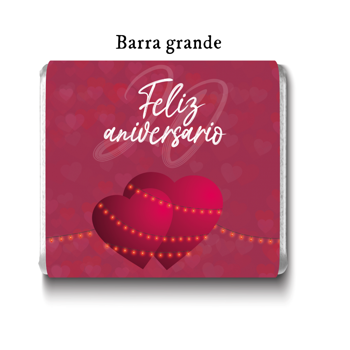 Barra de chocolates diseño personalizado para aniversario #AV002