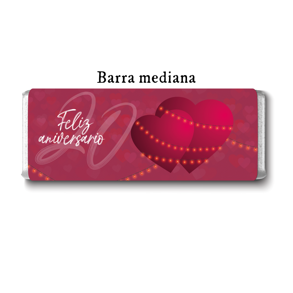 Barra de chocolates diseño personalizado para aniversario #AV002