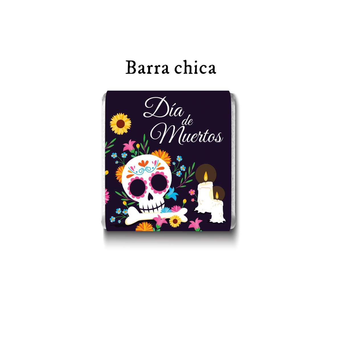 Barra de chocolate con diseño personalizado para Día de Muertos #DM003