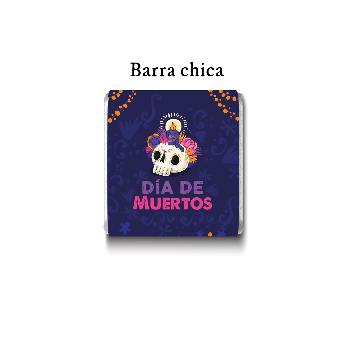 Barra de chocolate con diseño personalizado para Día de Muertos #DM004