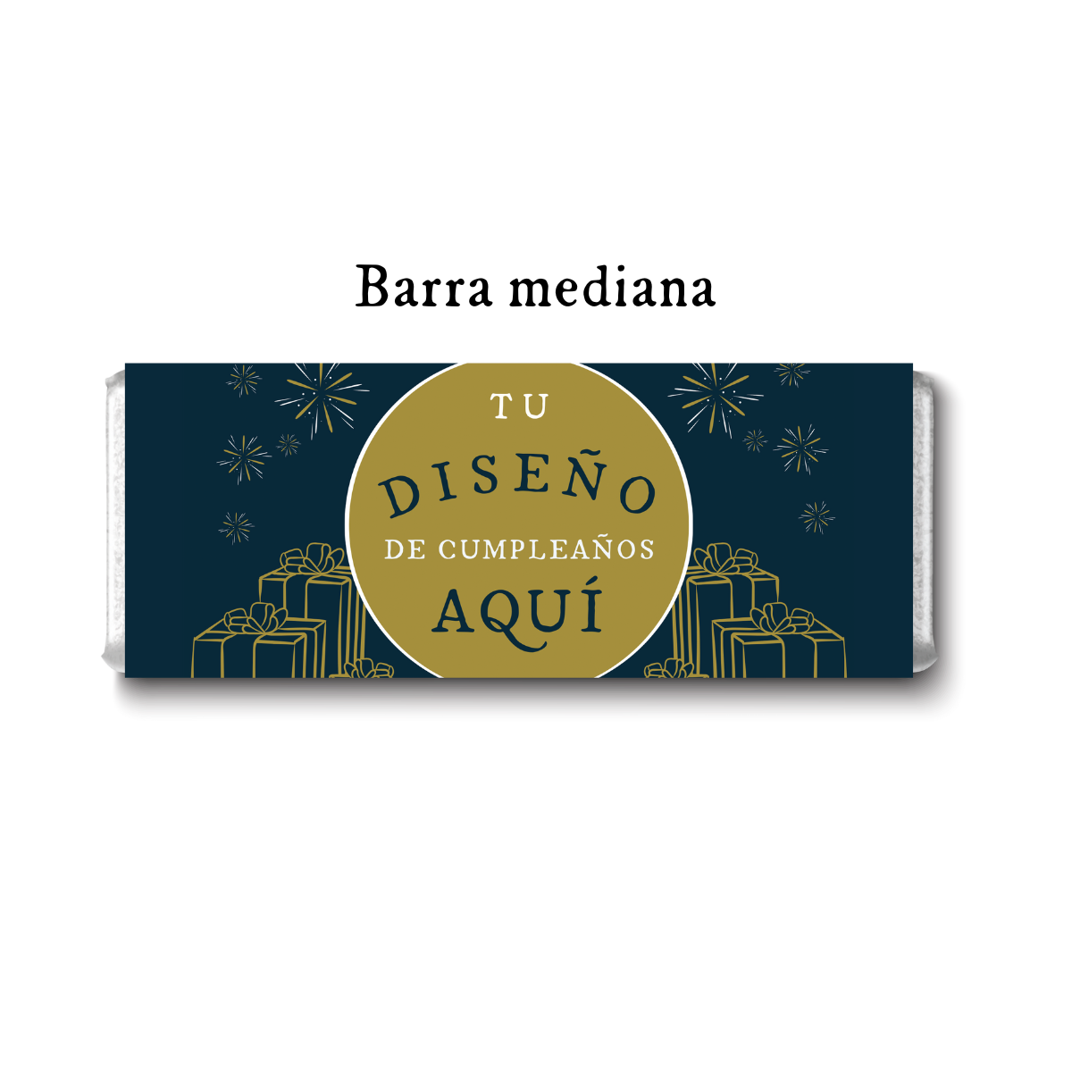 Barra de chocolates diseño personalizado para cumpleaños #PS000