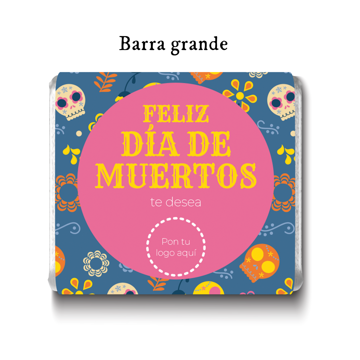 Barra de chocolate con diseño personalizado para Día de Muertos #DM002