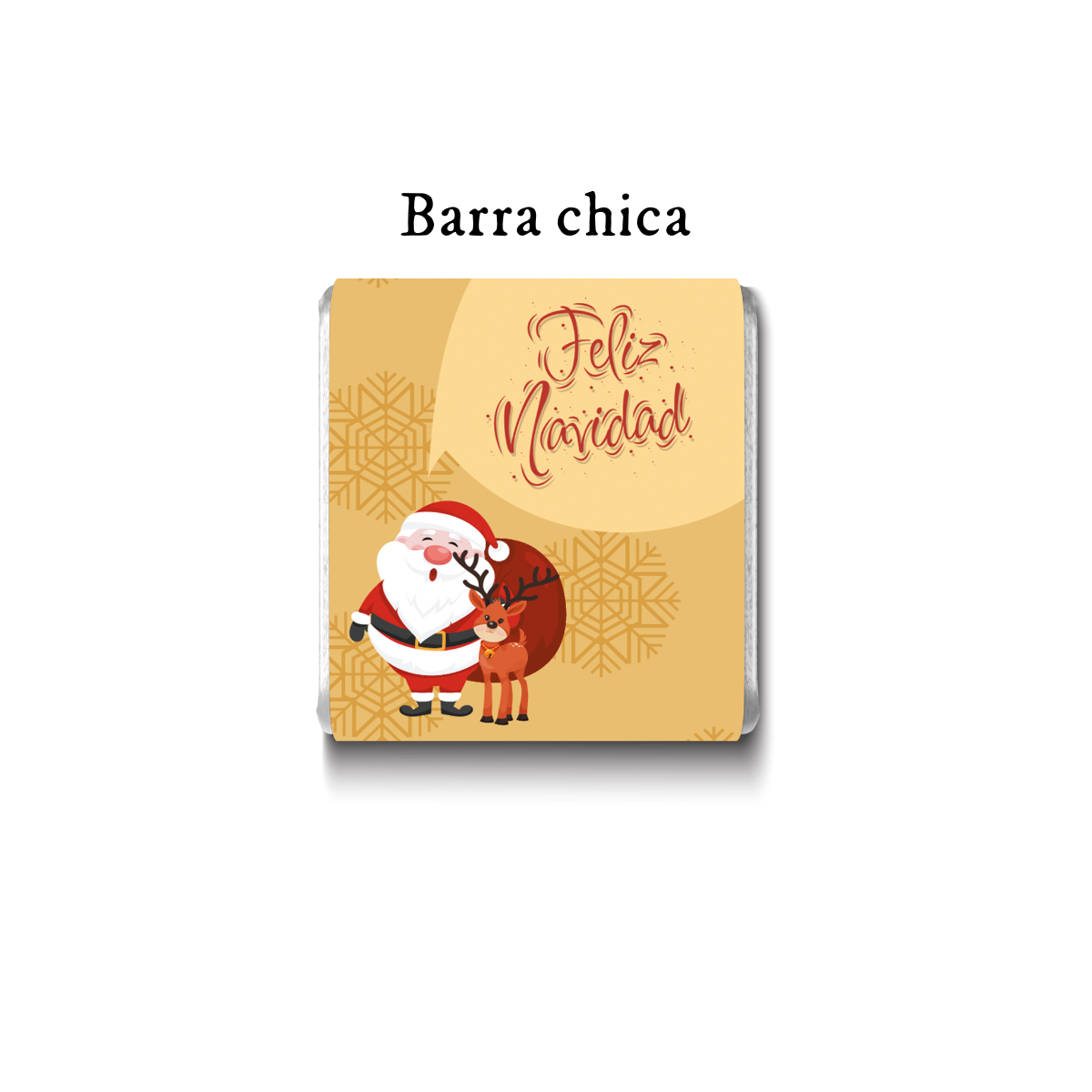Barra de chocolate con diseño personalizado para Navidad #NV003