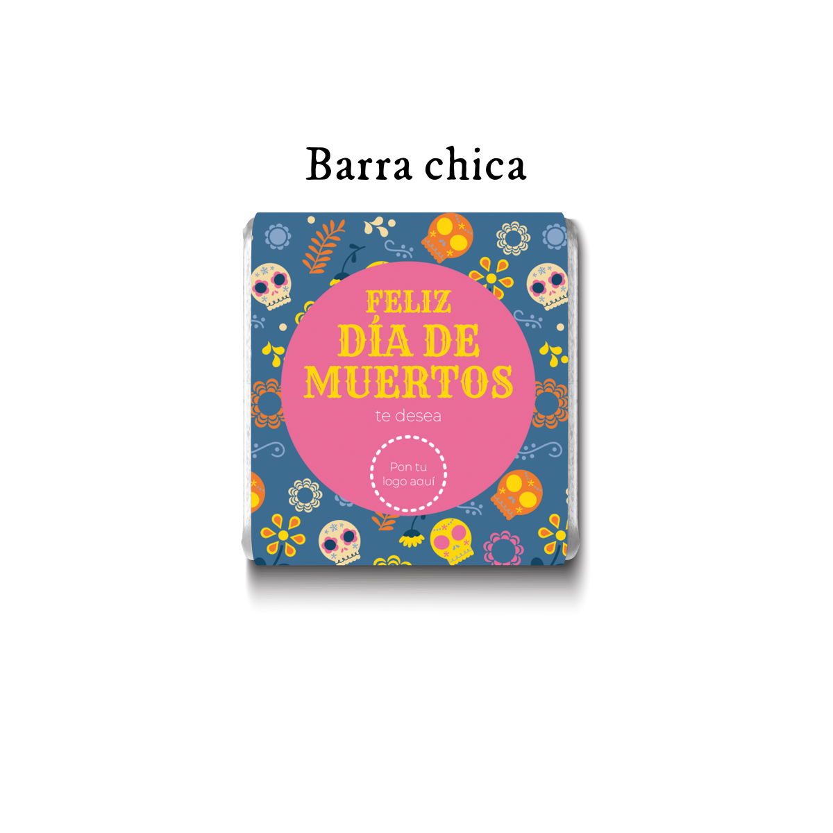 Barra de chocolate con diseño personalizado para Día de Muertos #DM002