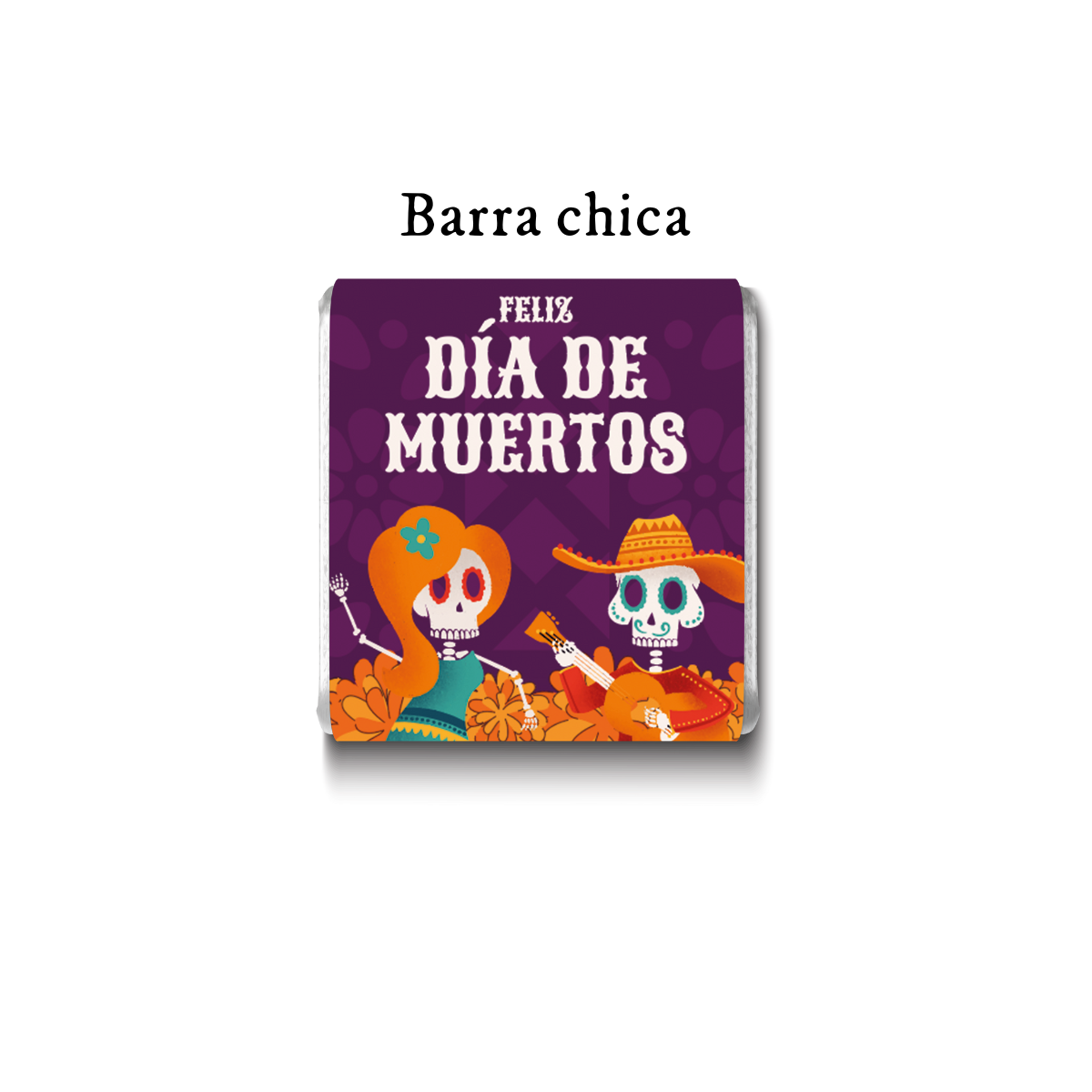 Barra de chocolate con diseño personalizado para Día de Muertos #DM001