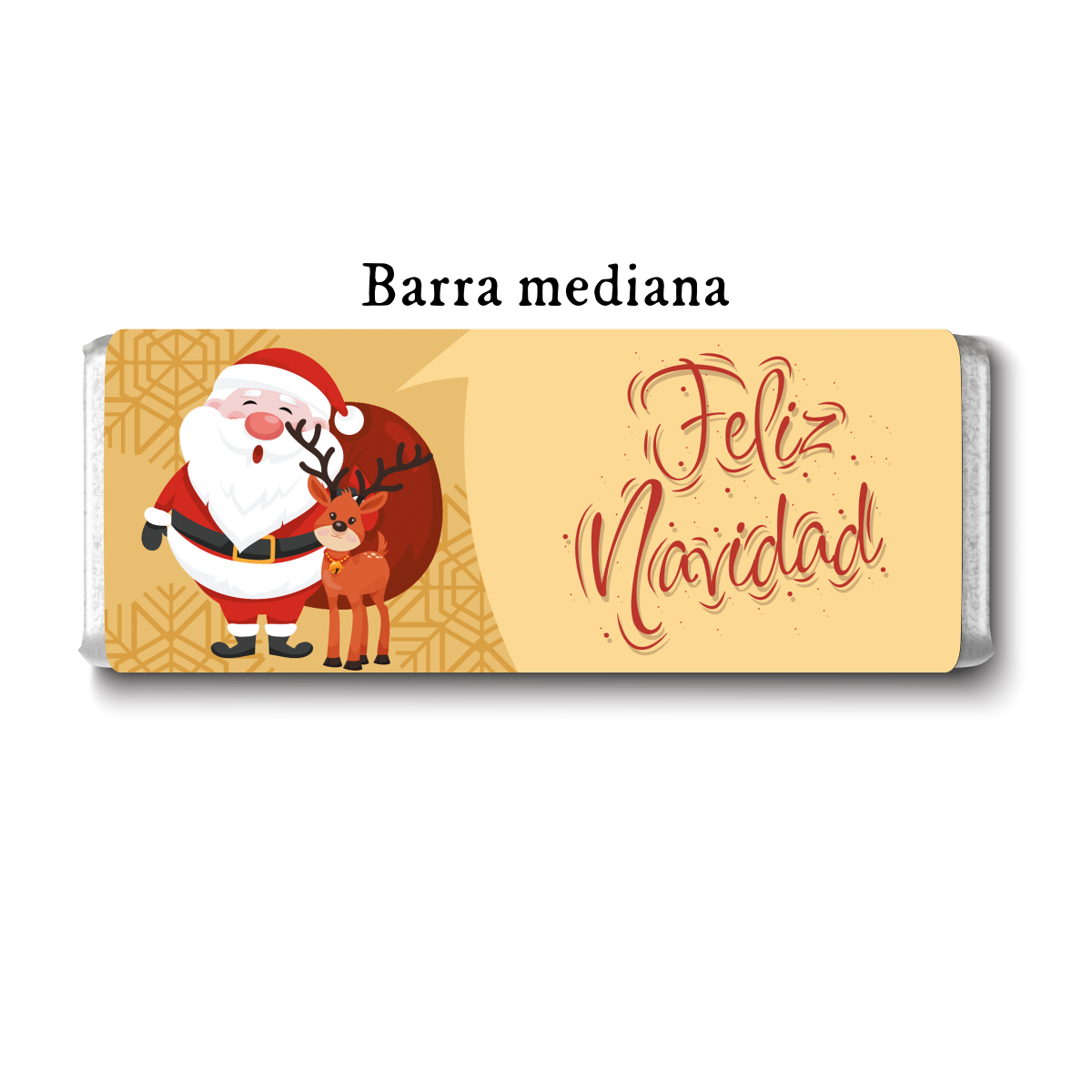 Barra de chocolate con diseño personalizado para Navidad #NV003