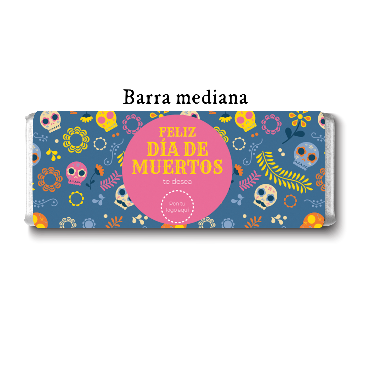 Barra de chocolate con diseño personalizado para Día de Muertos #DM002