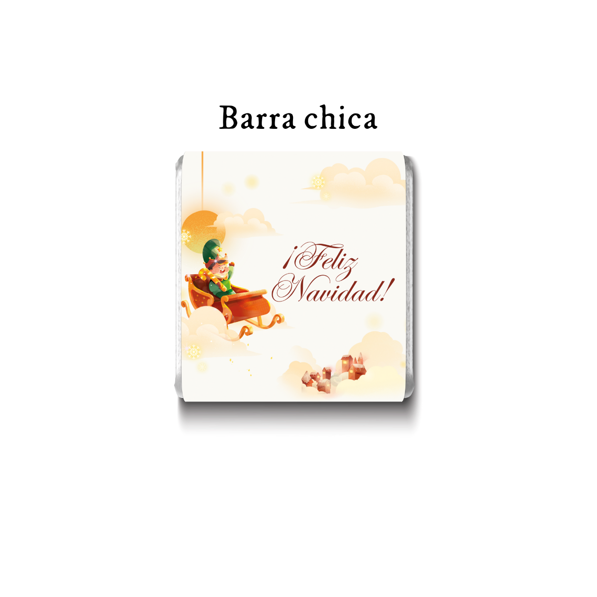 Barra de chocolate con diseño personalizado para Navidad #NV009