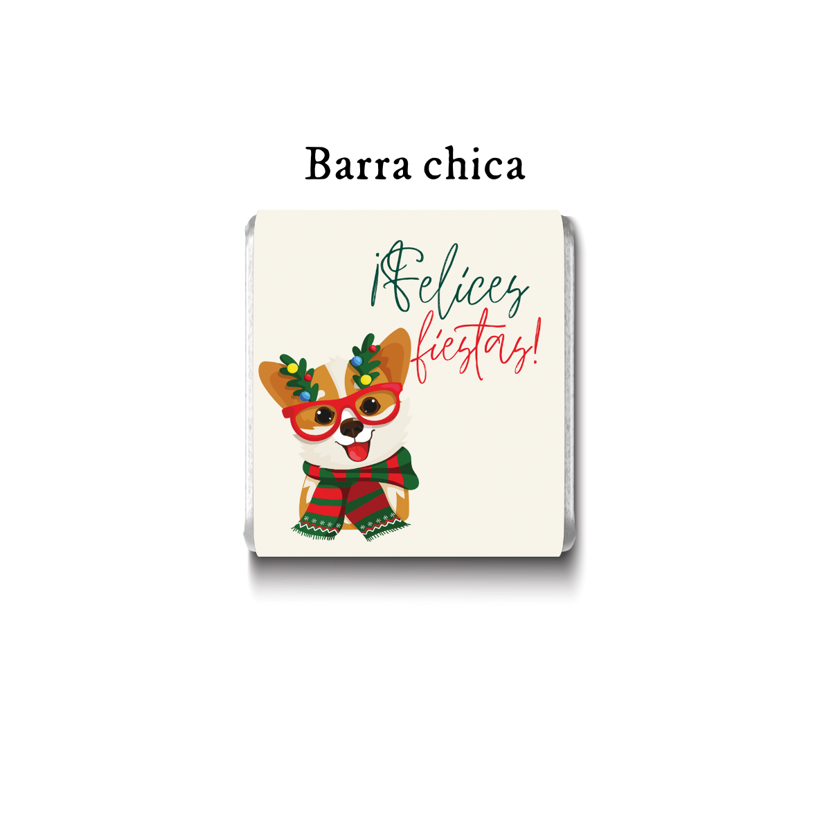 Barra de chocolate con diseño personalizado para Navidad #NV011