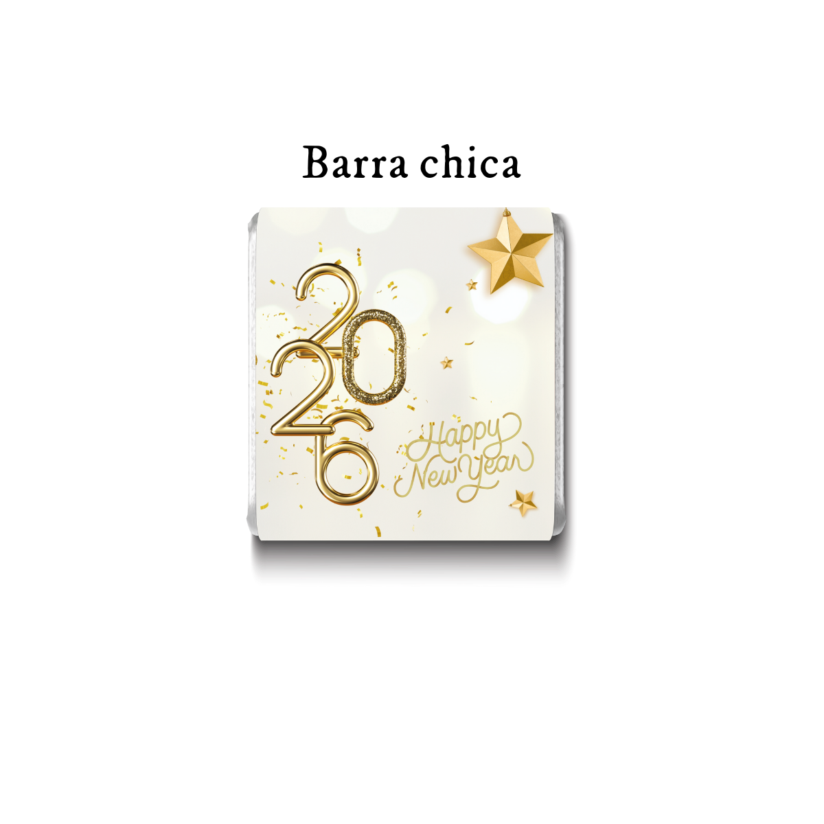 Barra de chocolate con diseño personalizado para Año Nuevo #NY004
