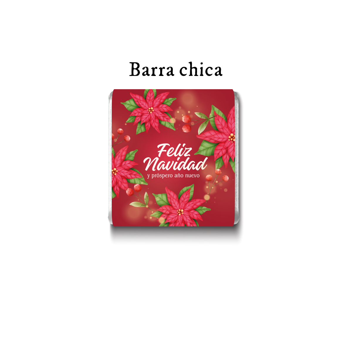 Barra de chocolate con diseño personalizado para Navidad #NV014