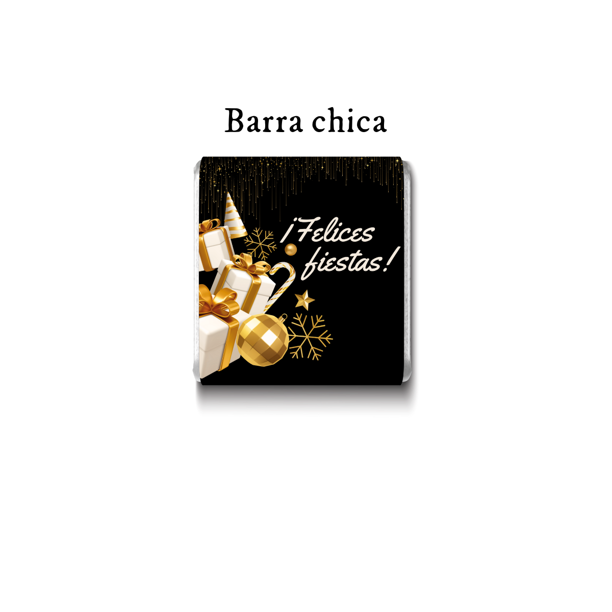 Barra de chocolate con diseño personalizado para Navidad #NV020
