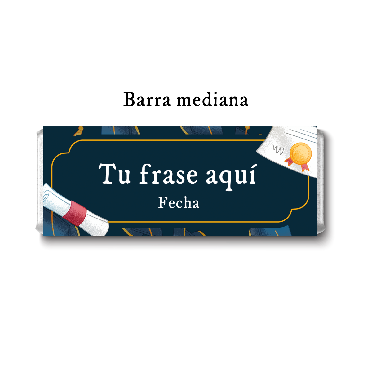 Barra de chocolates diseño personalizado para graduación #PS000