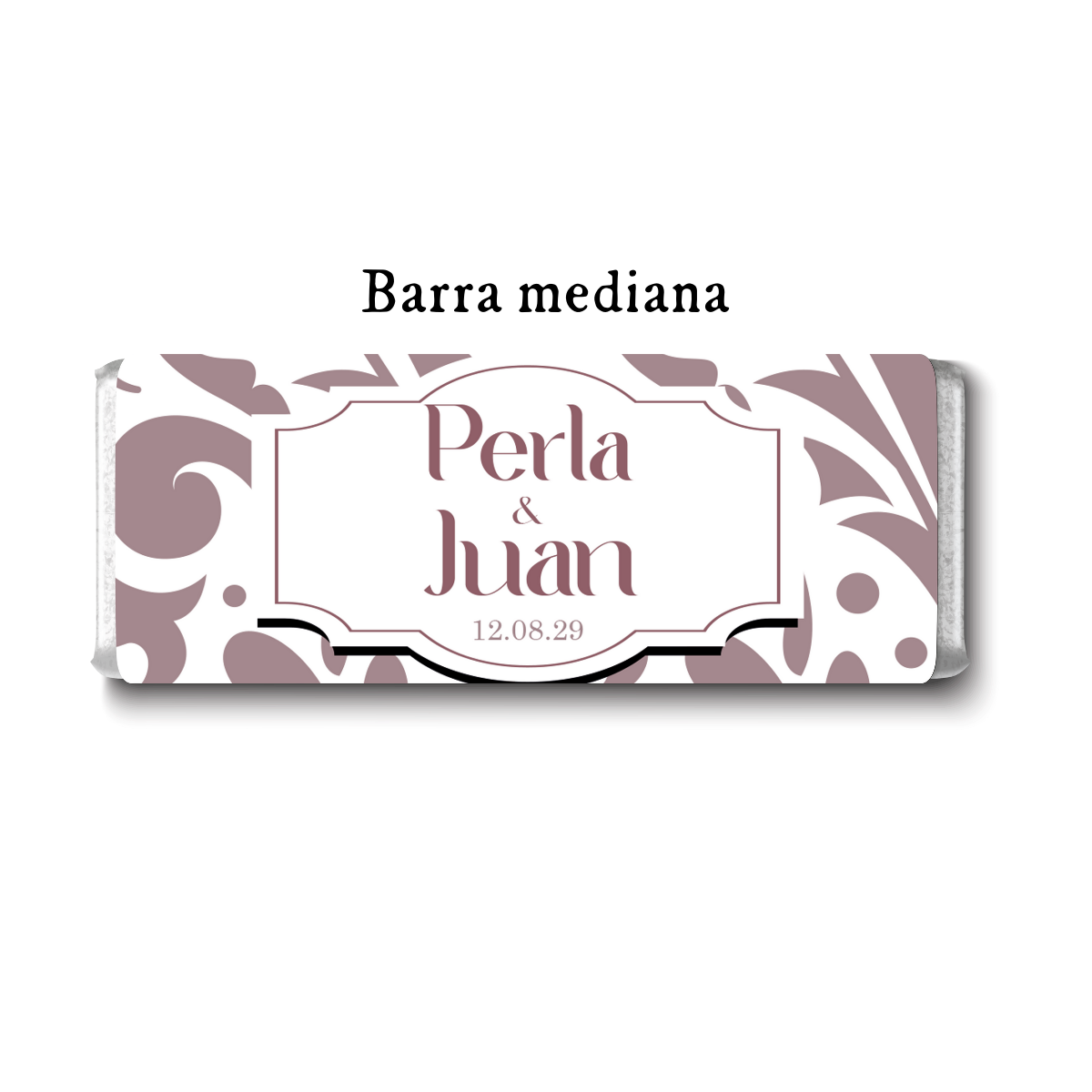 Barra de chocolates diseño personalizado para boda #BO005