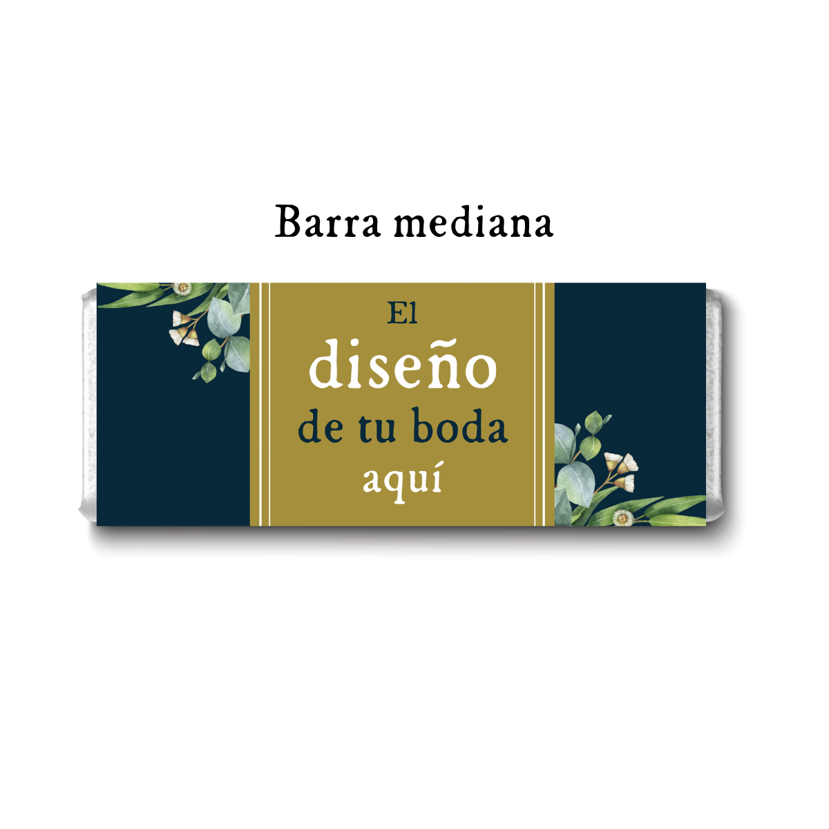 Barra de chocolates diseño personalizado para boda #PS000