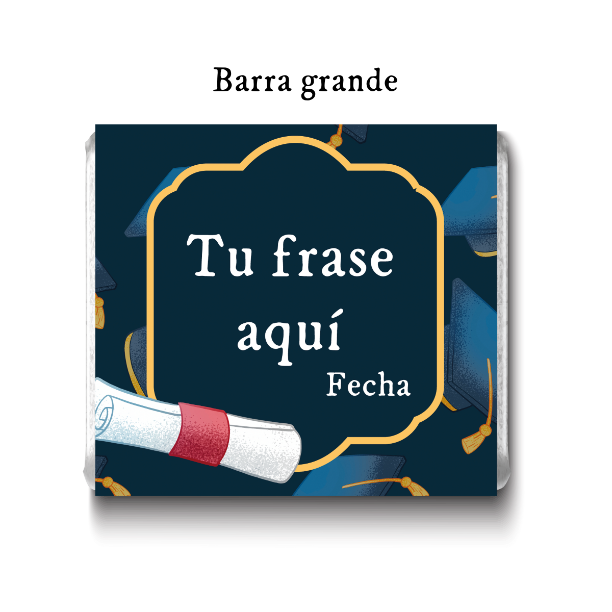 Barra de chocolates diseño personalizado para graduación #PS000