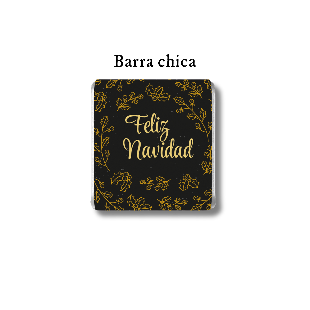 Barra de chocolate con diseño personalizado para Navidad #NV005