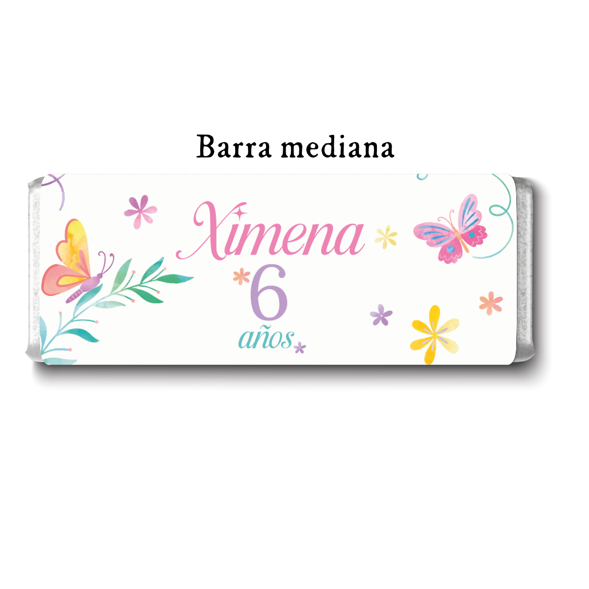 Barra de chocolates diseño personalizado para cumpleaños #CM012