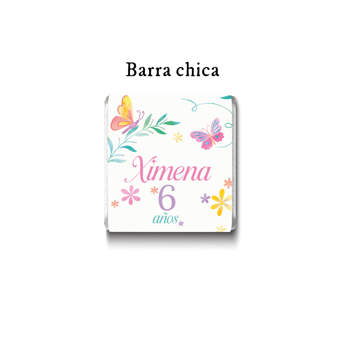 Barra de chocolates diseño personalizado para cumpleaños #CM012