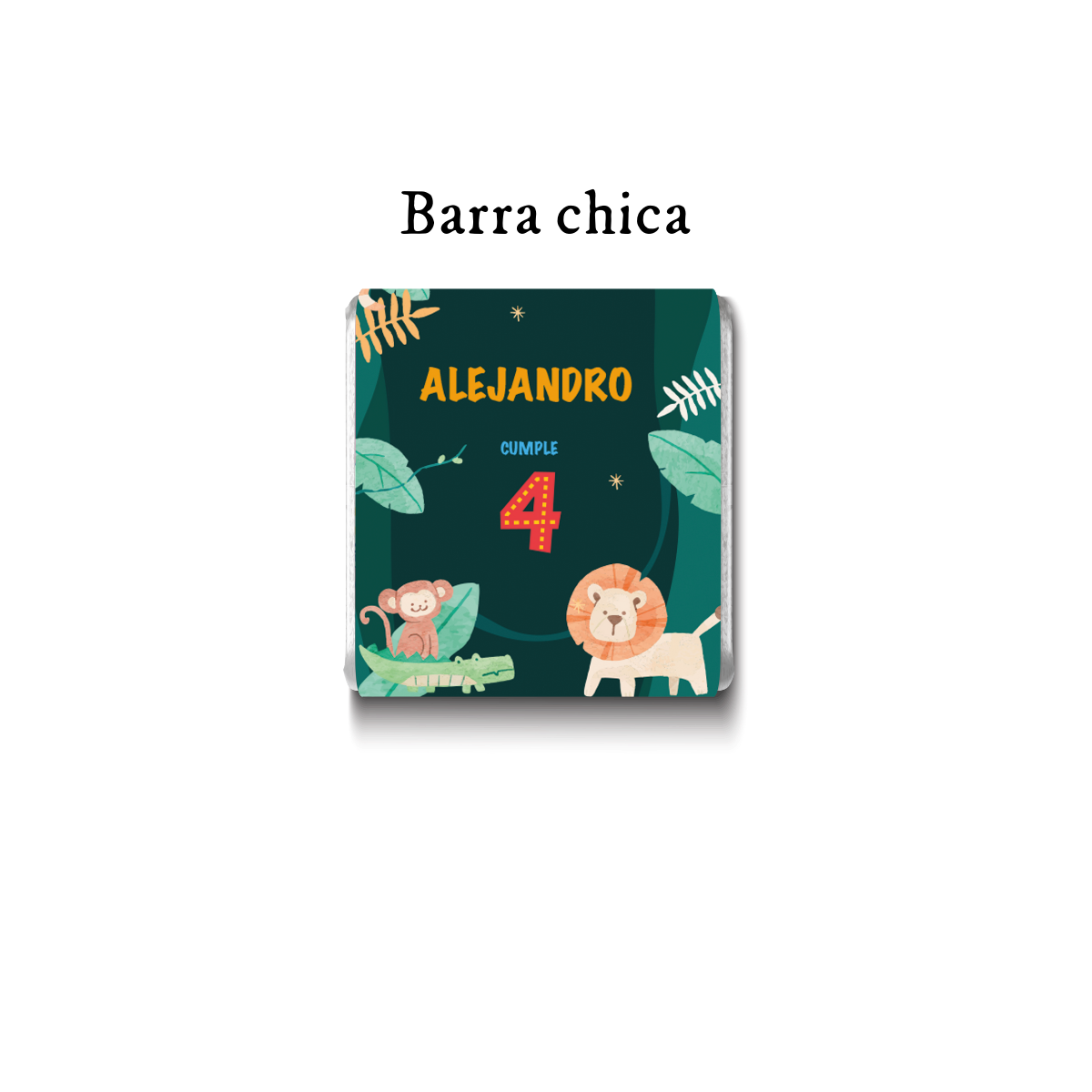 Barra de chocolates diseño personalizado para cumpleaños #CM006