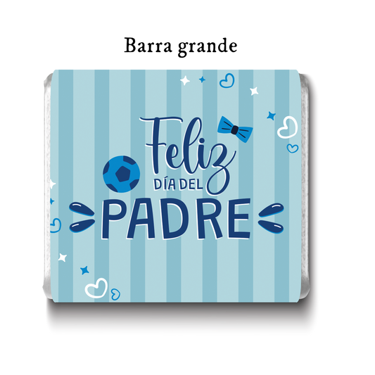 Barra de chocolates diseño personalizado para día del padre #DP001