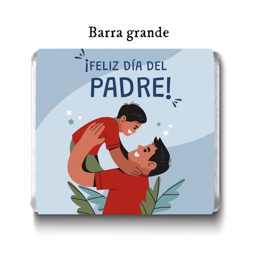 Barra de chocolates diseño personalizado para día del padre #DP002
