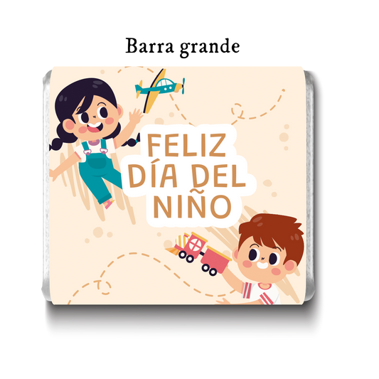 Barra de chocolates diseño personalizado para día del niño #DN003