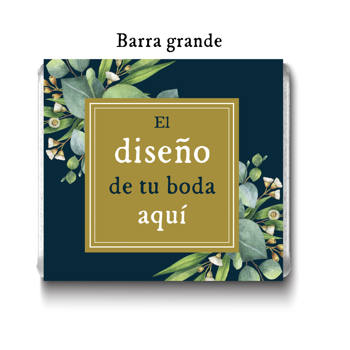 Barra de chocolates diseño personalizado para boda #PS000