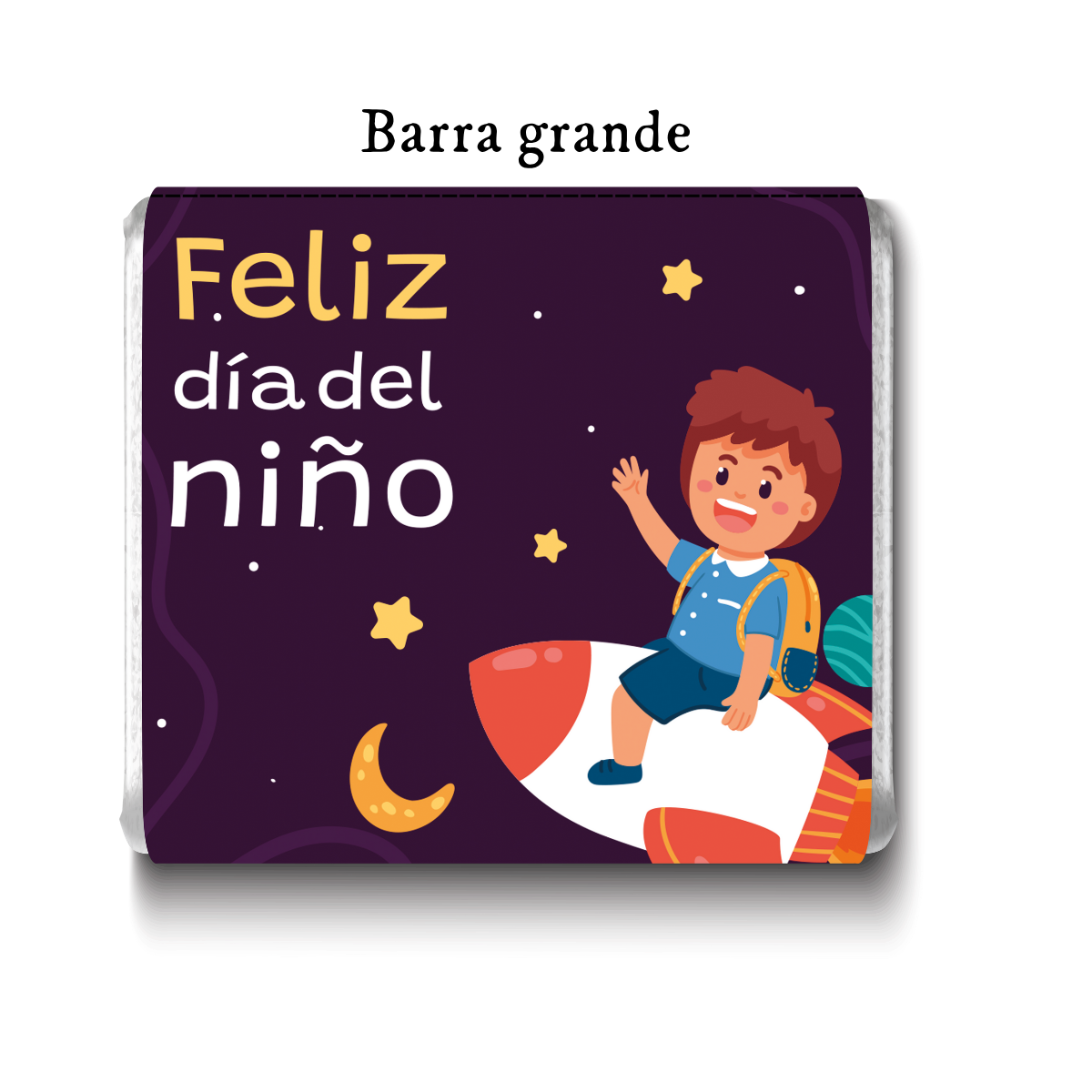Barra de chocolates diseño personalizado para día del niño #DN001