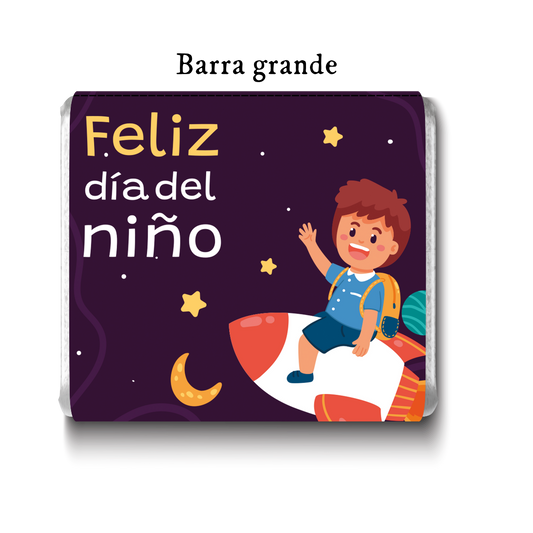 Barra de chocolates diseño personalizado para día del niño #DN001
