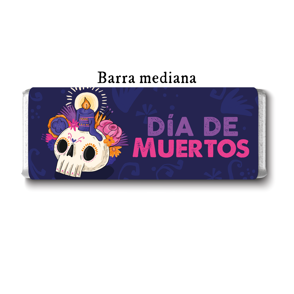 Barra de chocolate con diseño personalizado para Día de Muertos #DM004