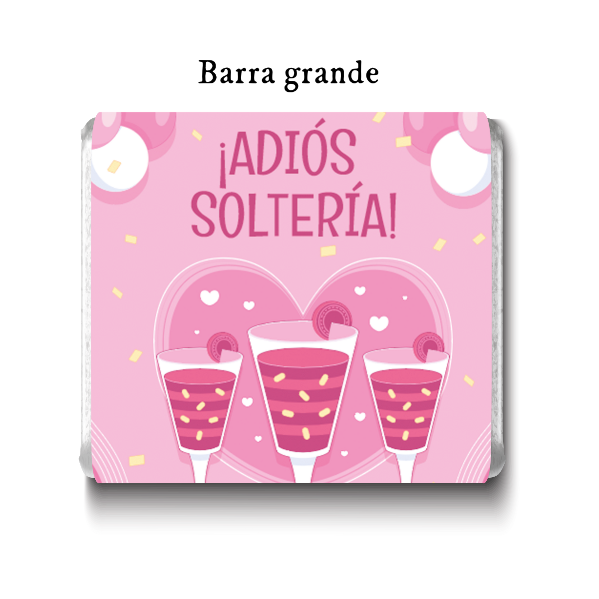 Barra de chocolates diseño personalizado para despedida de soltera #DS004