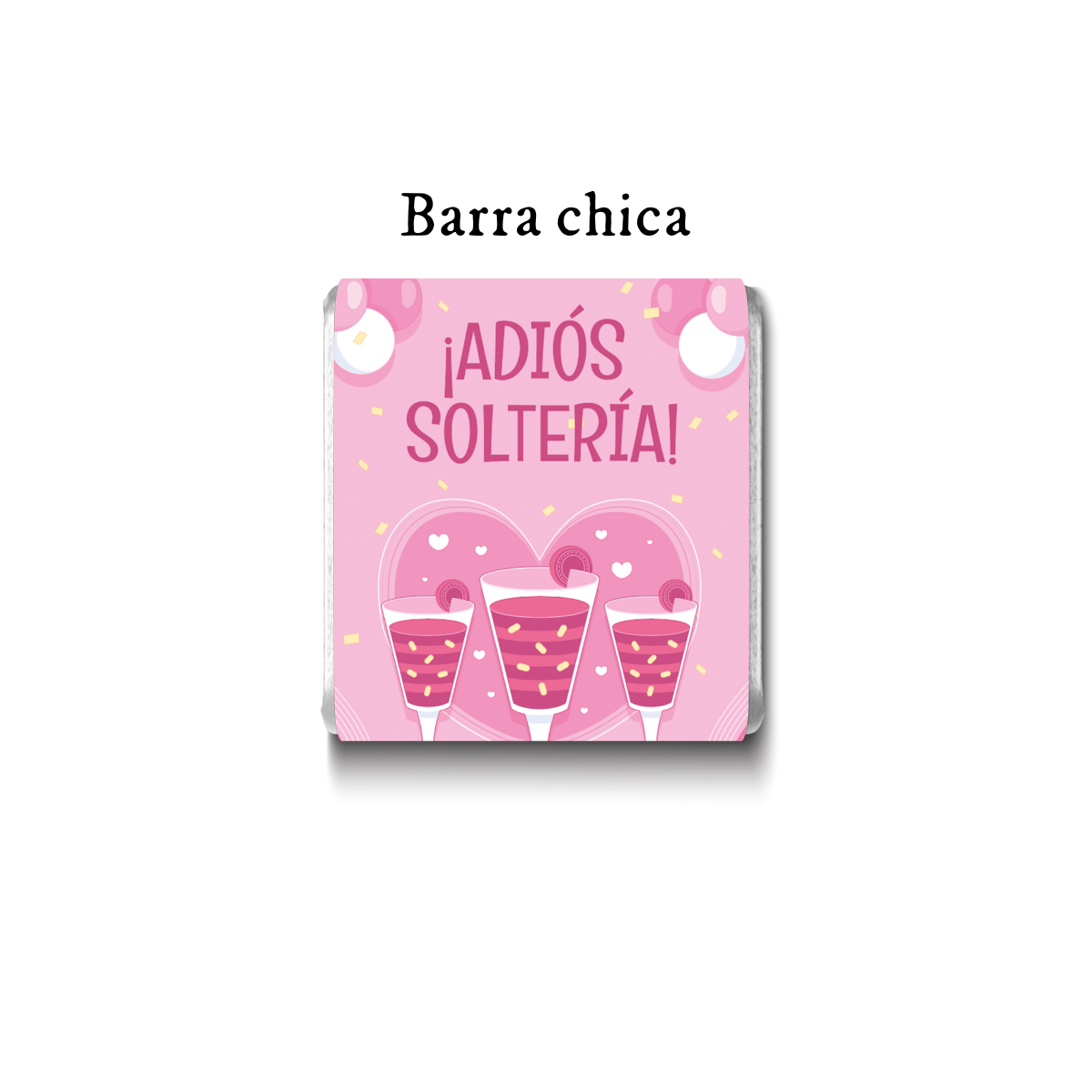 Barra de chocolates diseño personalizado para despedida de soltera #DS004