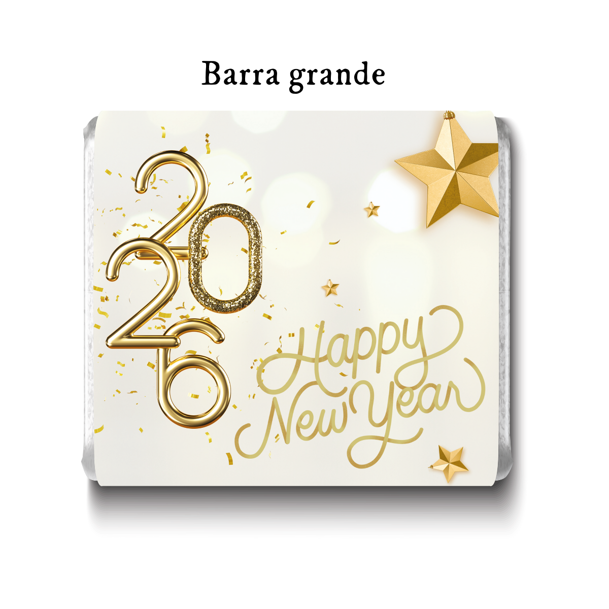 Barra de chocolate con diseño personalizado para Año Nuevo #NY004
