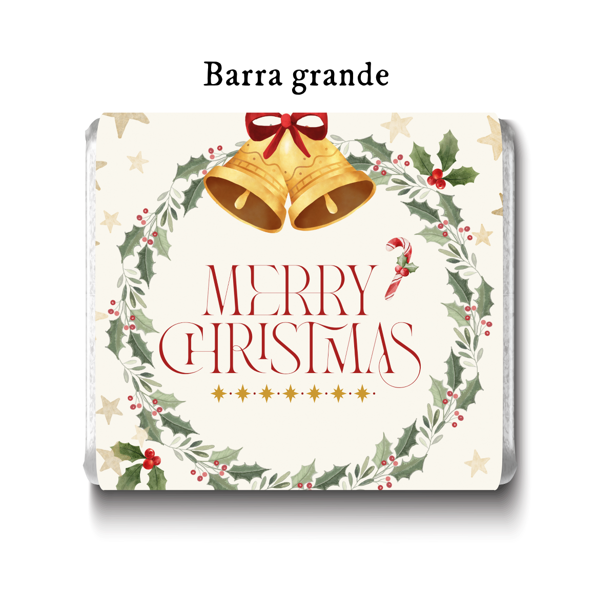 Barra de chocolate con diseño personalizado para Navidad #NV015