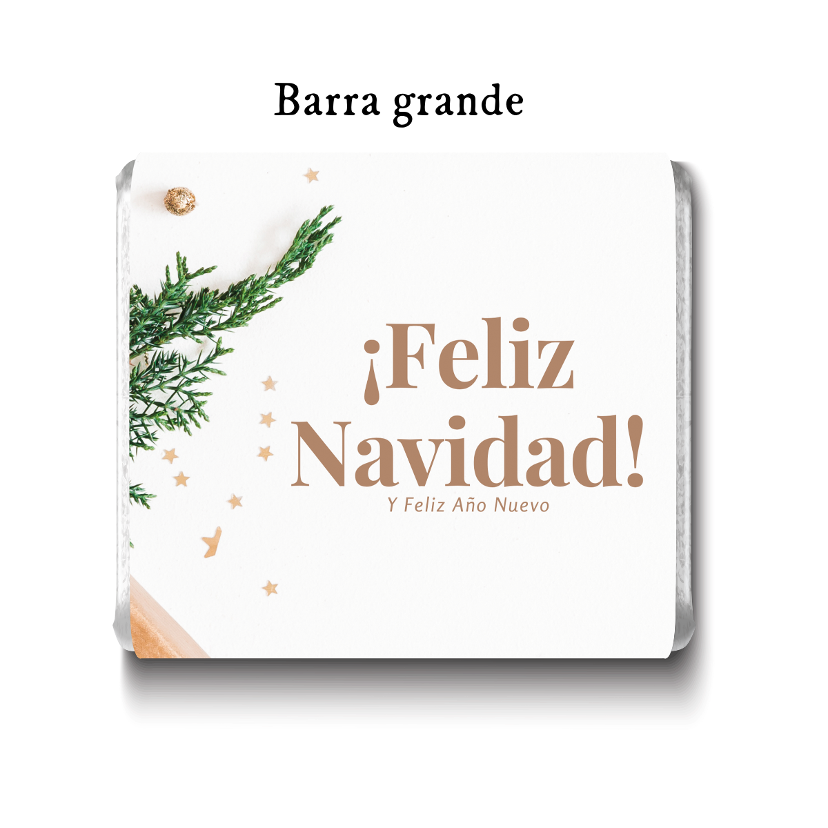 Barra de chocolate con diseño personalizado para Navidad #NV018