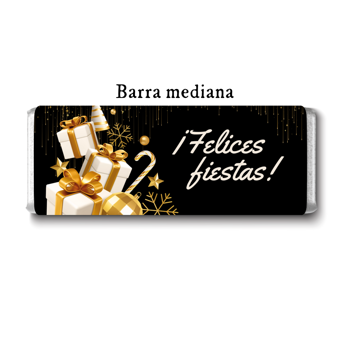 Barra de chocolate con diseño personalizado para Navidad #NV020