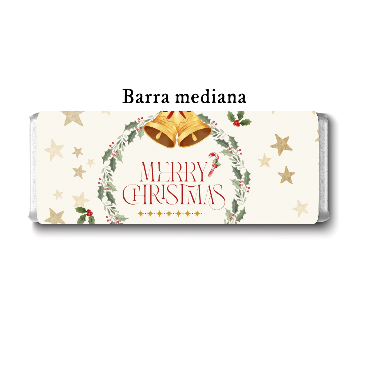 Barra de chocolate con diseño personalizado para Navidad #NV015