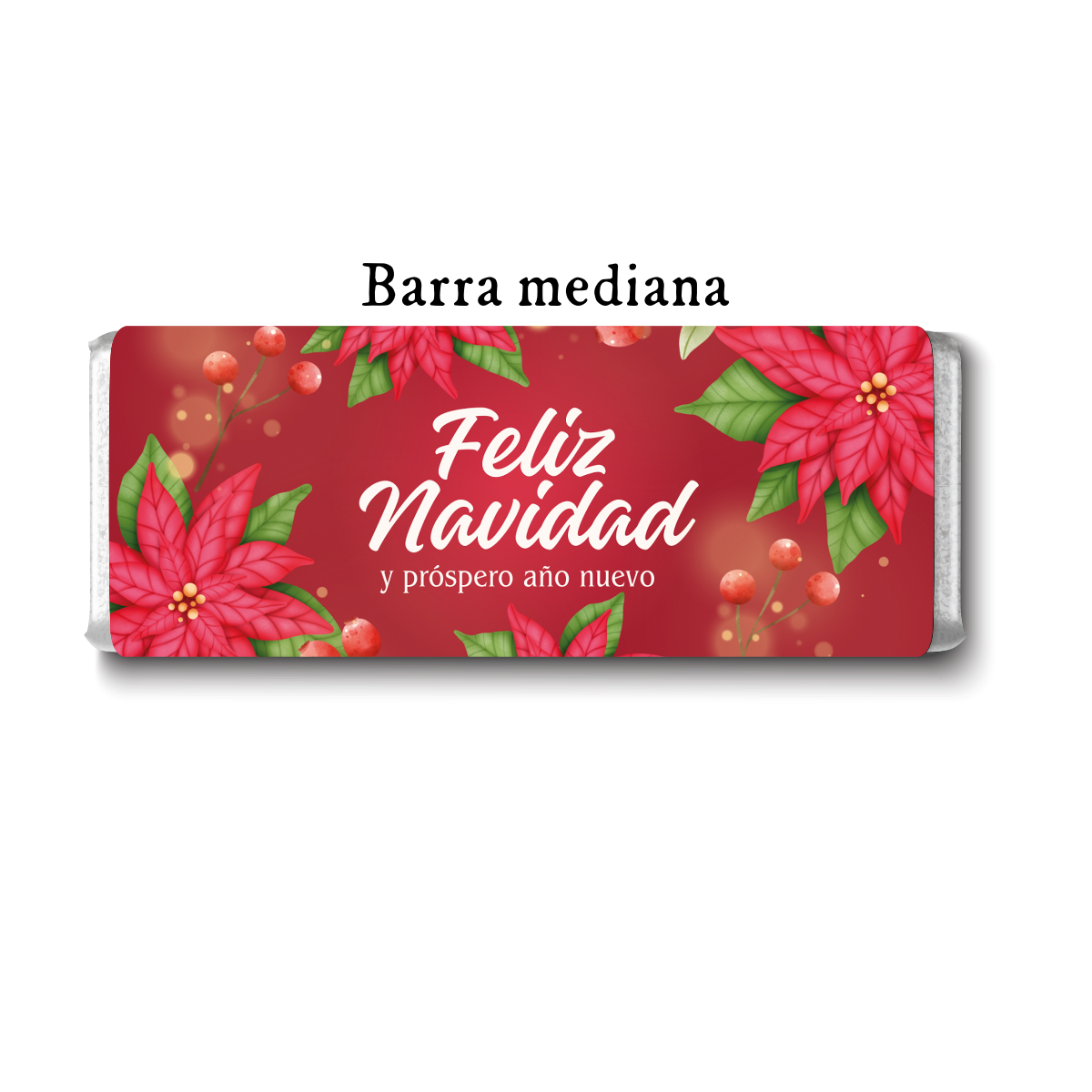 Barra de chocolate con diseño personalizado para Navidad #NV014