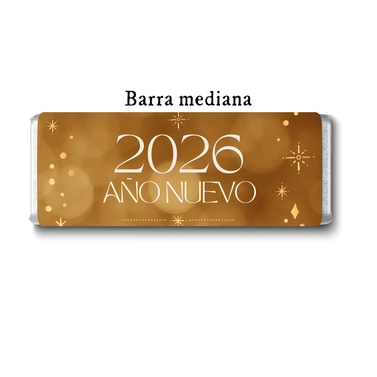 Barra de chocolate con diseño personalizado para Año Nuevo #NY003
