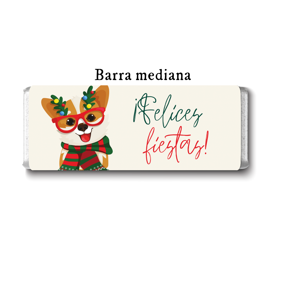 Barra de chocolate con diseño personalizado para Navidad #NV011