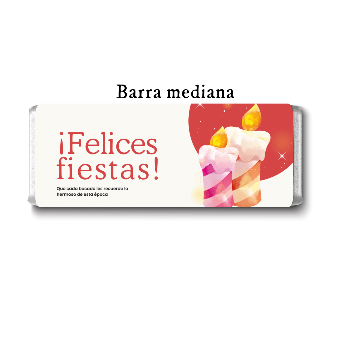 Barra de chocolate con diseño personalizado para Navidad #NV008