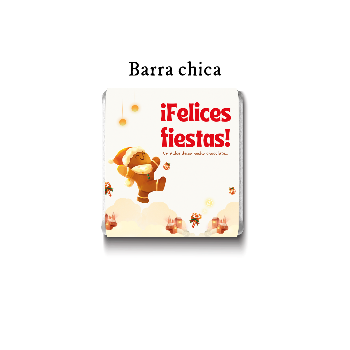 Barra de chocolate con diseño personalizado para Navidad #NV006