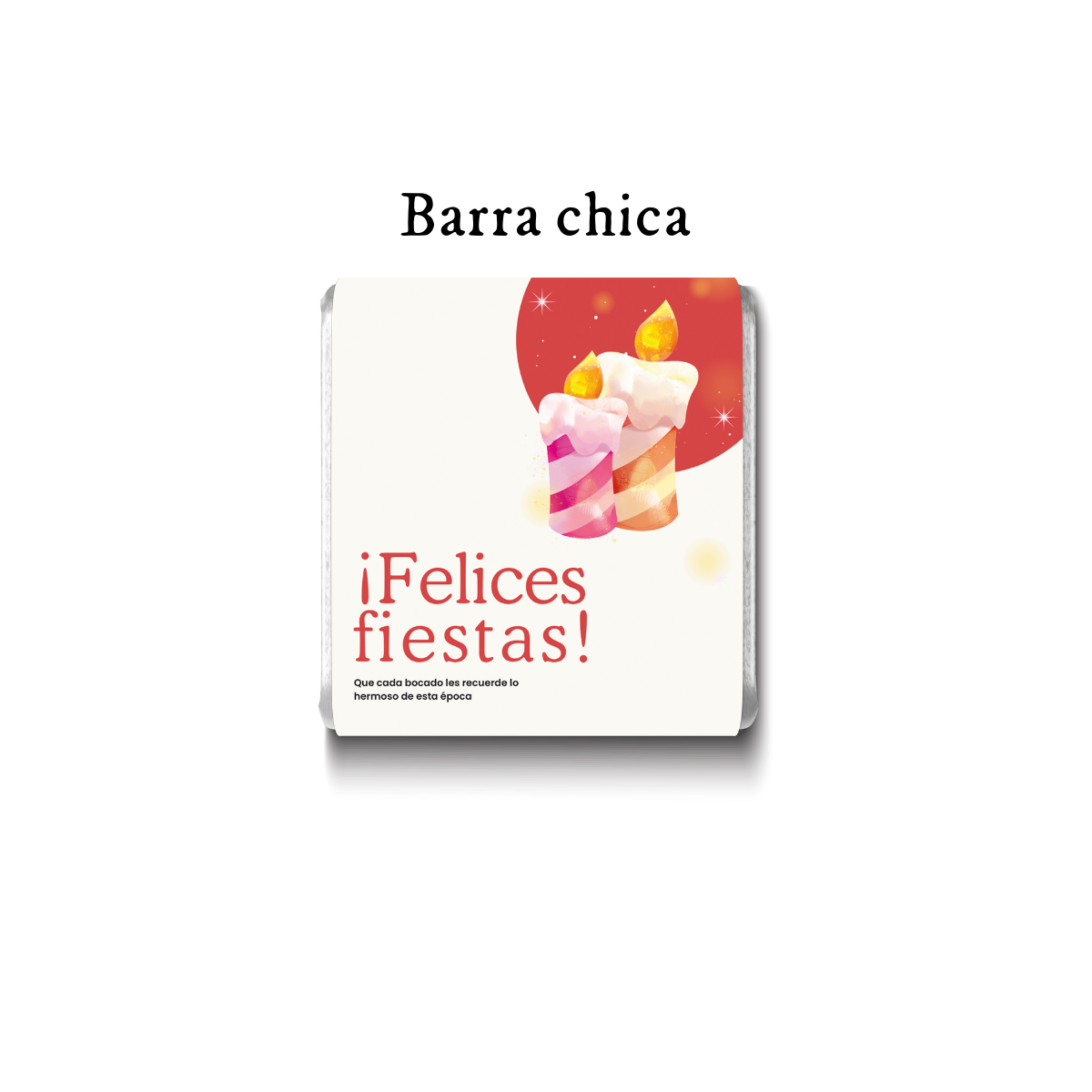 Barra de chocolate con diseño personalizado para Navidad #NV008