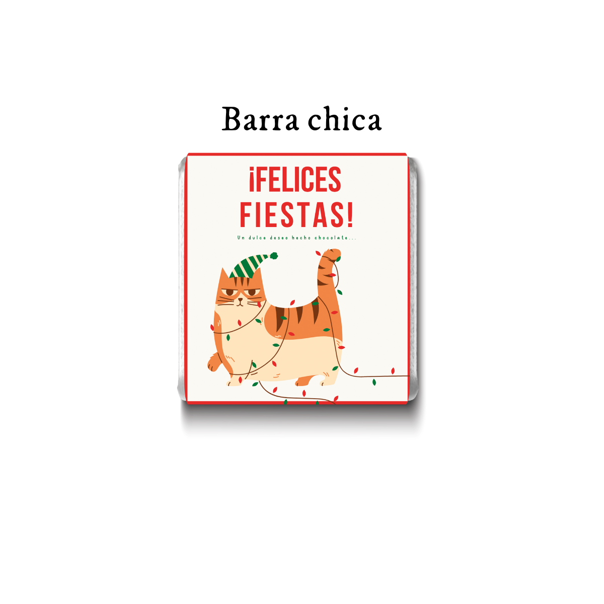 Barra de chocolate con diseño personalizado para Navidad #NV010