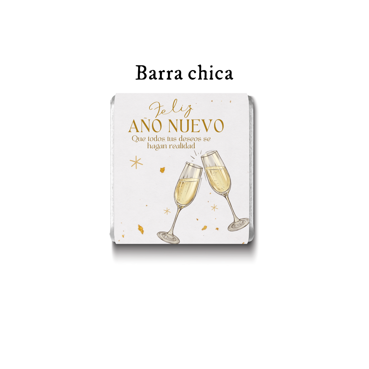 Barra de chocolate con diseño personalizado para Año Nuevo #NY001