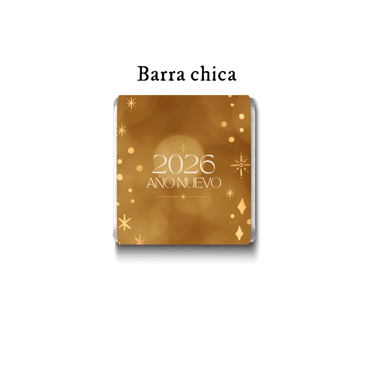 Barra de chocolate con diseño personalizado para Año Nuevo #NY003